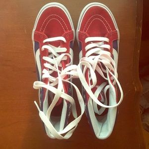 American flag hi top vans!