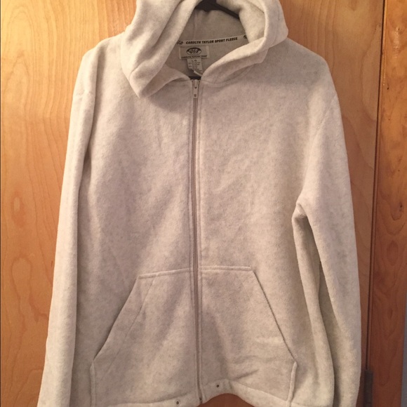 Fleece zip-up hoodie