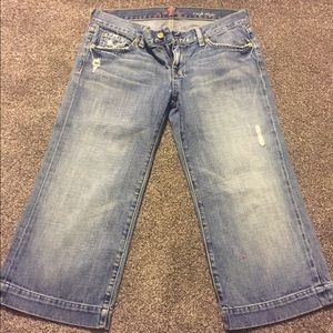7 for all mankind crop jeans