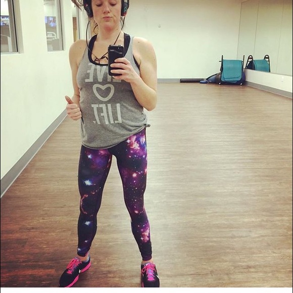Reebok celestial/galaxy leggings