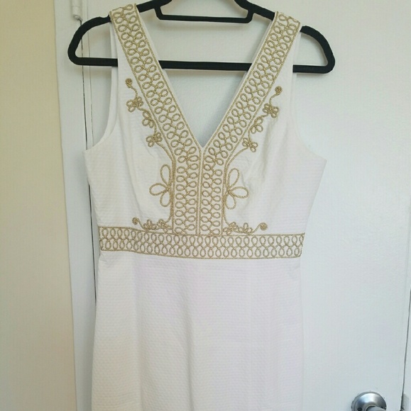 Aveline shift in resort white