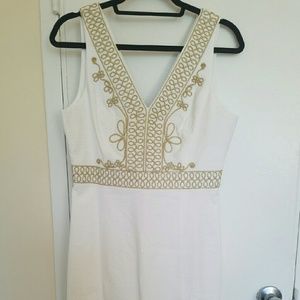 Aveline shift in resort white