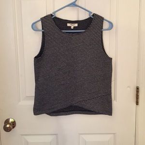 🌟 Madewell Striped Crossover Tank Top