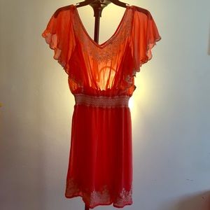 Coral Summer dress