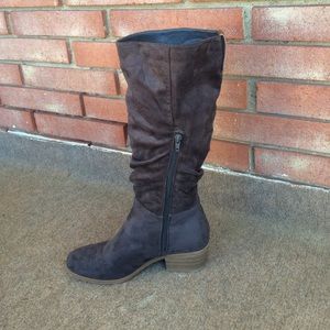 Tall knee high - heeled boots