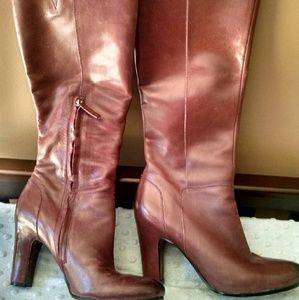 Sam Edelman burgundy knee high boots