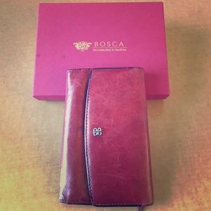 Bosca Red Leather Wallet