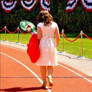 Ivory dress with pockets