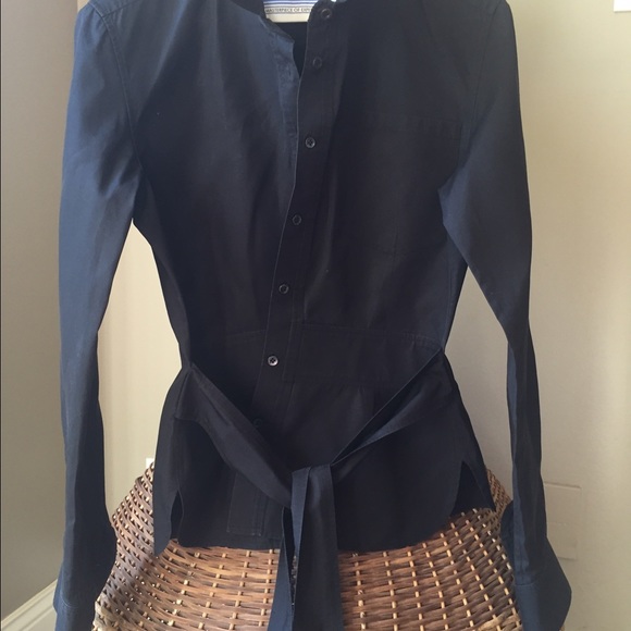 Balenciaga Paris black cotton blend shirt