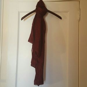 NEVER WORN! Sparkly Red Scarf
