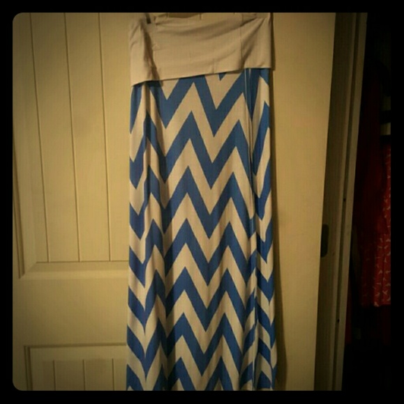 Chevron maxi skirt