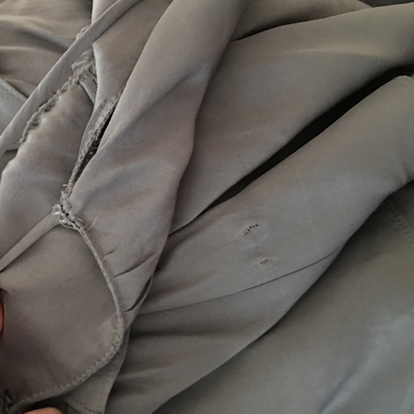 $395 Jay Godfrey 100% Silk tiered dress gray sz 8 - Picture 4 of 4