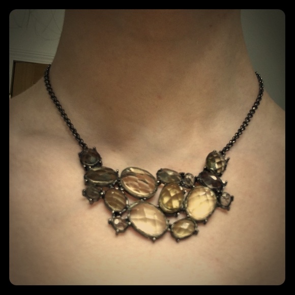 Clear Statement Necklace Like J. Crew