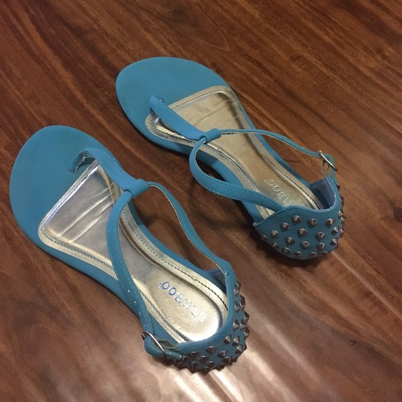 Blue sandals