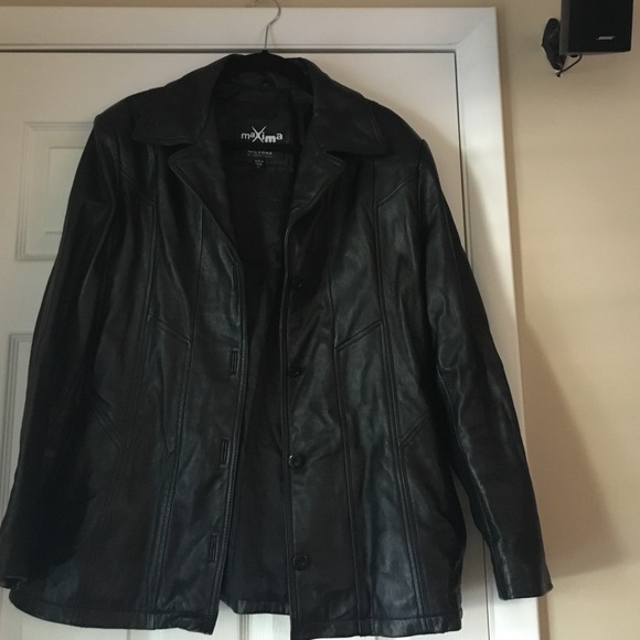 Wilson's Maxima Black Leather Jacket