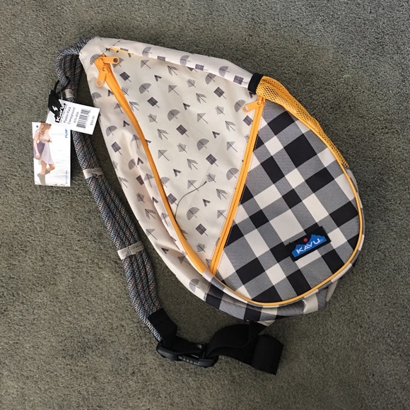 KAVU Paxton Rope Sling Bag NWT Campground pattern - Picture 1 of 4
