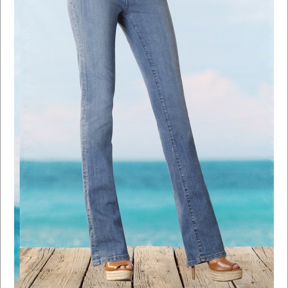 Boston Proper Paris Med Wash slim Bootcut  Jeans 2 - Picture 4 of 4