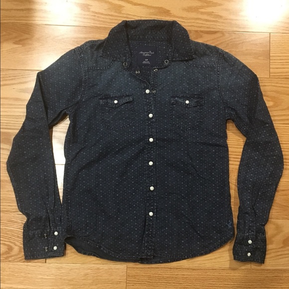 AEO Denim Button Up