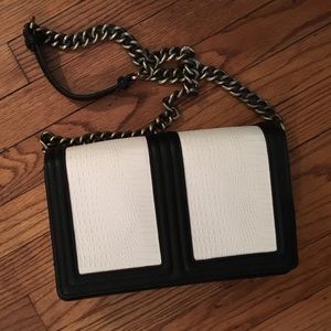 Black & White colorblock h&m bag