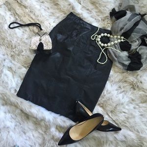 Vintage Black Leather