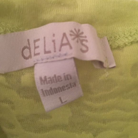 Yellow-green Crop Top - Picture 3 of 3