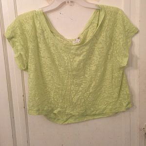 Yellow-green Crop Top