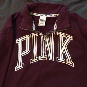 Maroon Pink Zip