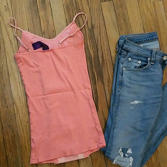 Free People Salmon Embellished Tank Size S - Picture 3 of 3