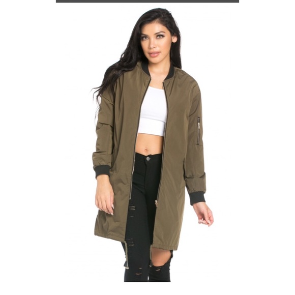 Olive bomber jacket - Picture 4 of 4