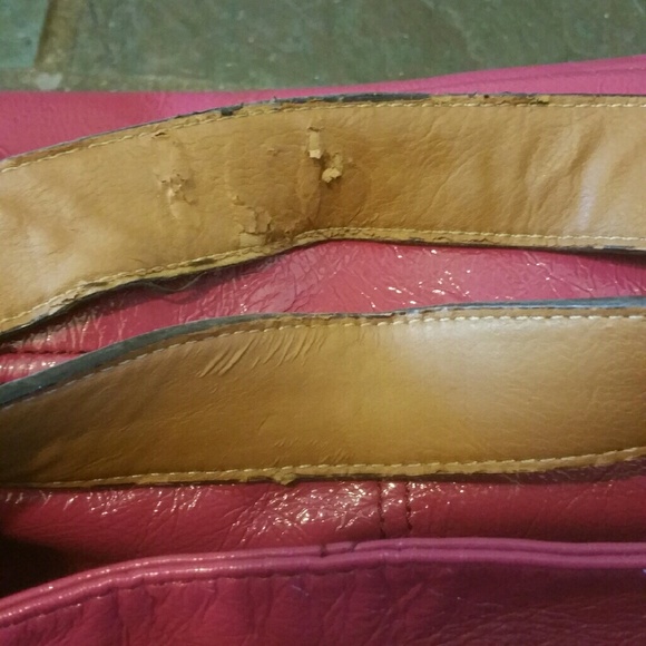 NINE WEST FUSHIA HOBO HANDBAG - Picture 4 of 4