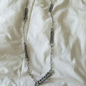 Jessica Simpson silver knot necklace