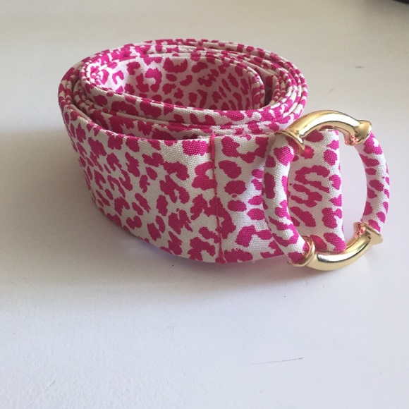J. Crew Accessories - Jcrew pink leopard belt
