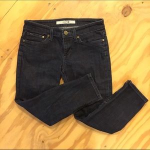 Joes dark cropped skinny jeans