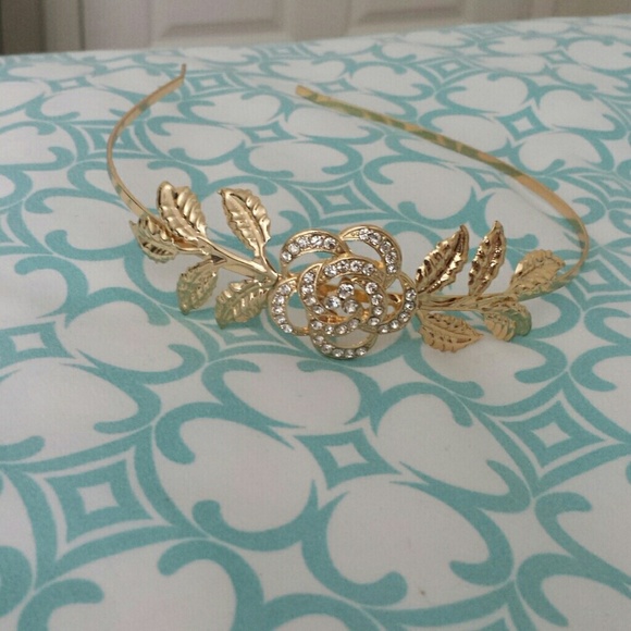 golden flower headband *final price*