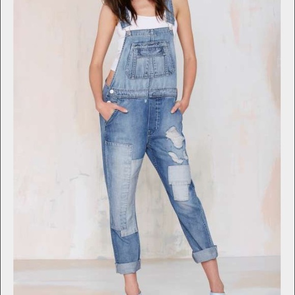 Nasty gal denim overalls