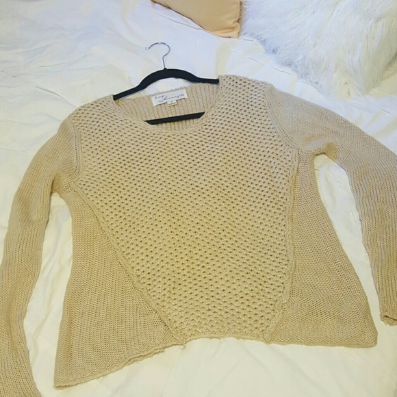 VINTAGE HAVANA beige knit sweater - Picture 1 of 3