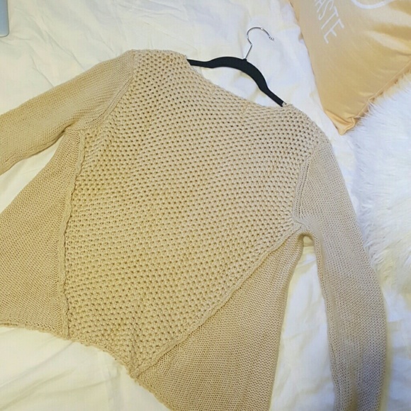VINTAGE HAVANA beige knit sweater - Picture 2 of 3