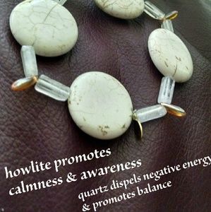 Crystal & Howlite Bracelet