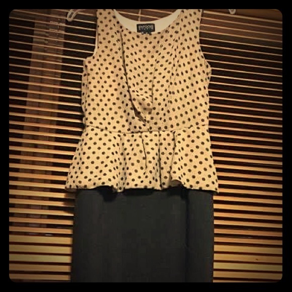 Poka dot semi-formal dress