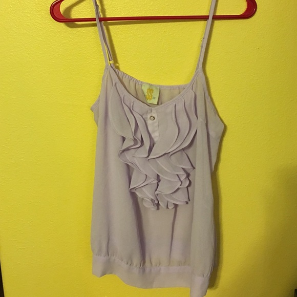 Sheer Purple tank - Picture 2 of 3
