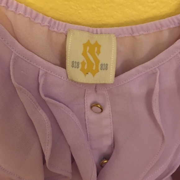 Sheer Purple tank - Picture 3 of 3