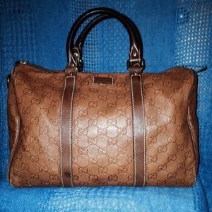 Gucci Guccissima Leather Boston Bag