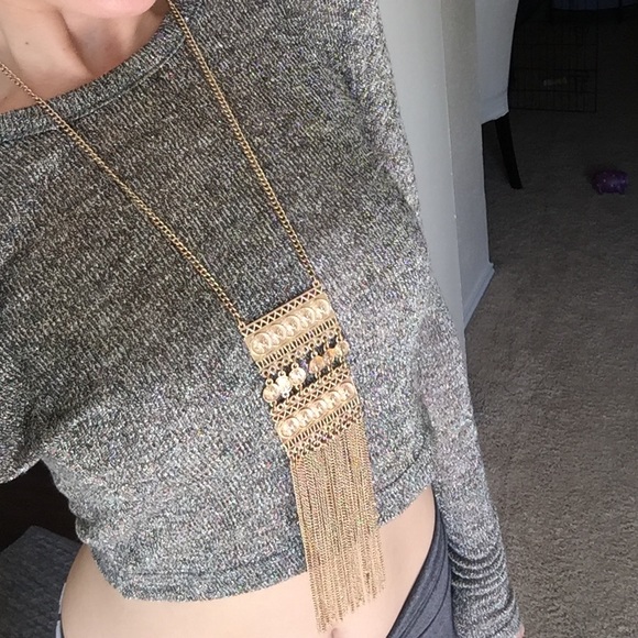 🚫SOLD🚫Nasty Gal Heavy Fringe Necklace