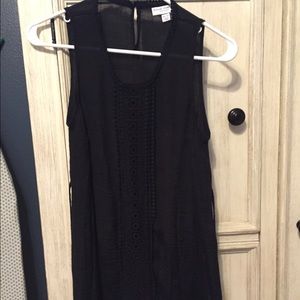 Black maternity blouse.