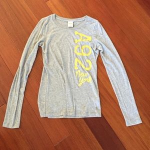 Gray long sleeve shirt from Abercrombie