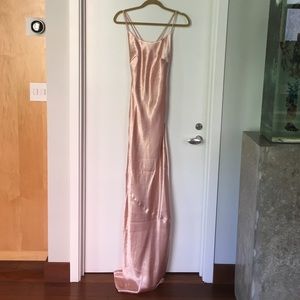 TTYA X Long Tall Sally Rose Gold Metallic Dress