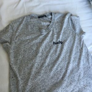 Grey "Peachy" Tee