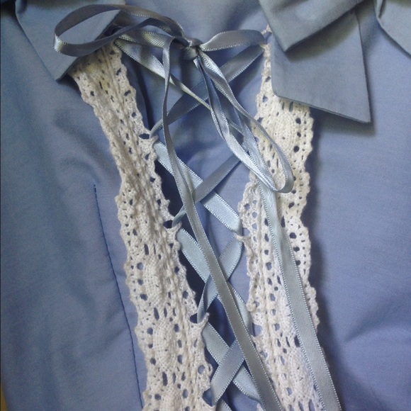 Sweet blue Alice custom made Lolita dress - Picture 3 of 4