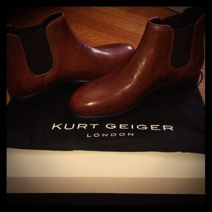 Kurt geiger brown leather boots