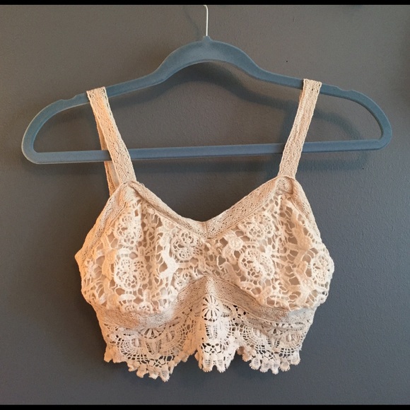 Cream Lace Bralette
